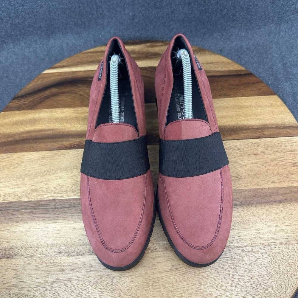 Mephisto Women’s LORIANE Flats Leather Slip On Loafers Red Size 7.5 - Picture 4 of 12